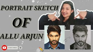 Draw a Portrait sketch of Allu Arjun #drawing #art #like #alluarjun @sushmitascreativecorner5918