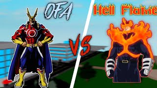 OFA Vs Hell Flame | Boku No Roblox Remastered