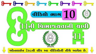 Std 6 Maths Chapter 3 Divisibility Rule of 11 (11ની વિભાજયતાની ચાવી)