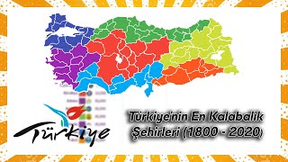 Türkiye'nin En Kalabalık Şehirleri (1800 - 2020)