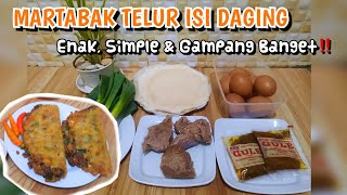 MARTABAK TELUR ISI DAGING || Enak, Simple & Gampang Banget‼️