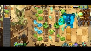 PLANTS VS ZOMBIES 2 ADVENTURE WILD WEST DAY 20 - 25 END