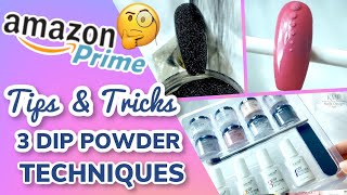 Testing AZURE DIP POWDER KIT from Amazon ‼️🧐 How is it?? | KMF Nails Design