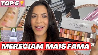 TOP 5 PRODUTOS DE MAQUIAGEM QUE MERECIAM VIRALIZAR - Baratinhos por menos de R$30 | Make com Lari