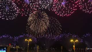 Qatar National Day 18 Dec Fireworks on Al Corniche 4k video