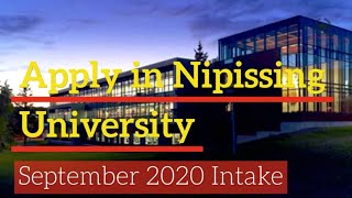 Nipissing University: September 2020 | North Bay | Ontario | Apply Global | Canada Student Visa