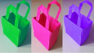 Origami Paper Bag || How to Make Paper Bag? Simple & Easy Paper Bag Making.