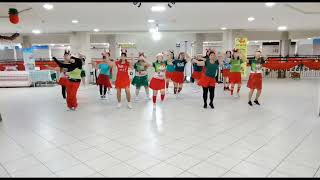 It's Christmastime Line Dance - Demo By D'Sisters & Friends LDG @dadanceacademy6139