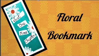 How to make easy floral bookmark | Floral Acrylic color bookmark | Floral bookmark making at home |