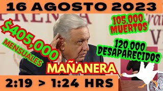 💩🐣 Conferencia de prensa matutina *Miércoles 16 de Agosto 2023* Presidente AMLO de 2:19 a 1:24.