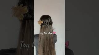 Try this cute braid style ✅ #braidedhairstyles #hairstyle #hairvlog #explore #shortsvideo