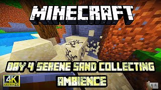 ⛱️"Minecraft Day 4: Serene Sand Collecting Ambience"⛏️