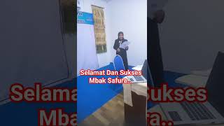 Selamat Dan Sukses Mbak Safura yg telah selesai #ujianskripsi  di #pgsduniflor