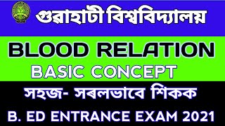 Blood relation reasoning | blood relation reasoning tricks | GU bed entrance 2021 | GU bed admit