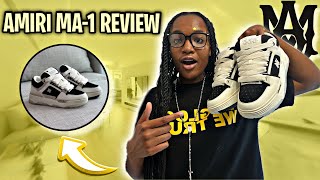 AMIRI WHITE & BLACK MA-1 SNEAKER UNBOXING + REVIEW