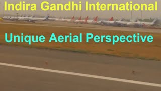 DELHI Indira Gandhi International Airport Aerial Tour Awesome Takeoff