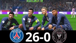 MESSI, RONALDO, MBAPPE, NEYMAR, ALL STARS | PSG 26-0 INTER MIAMI