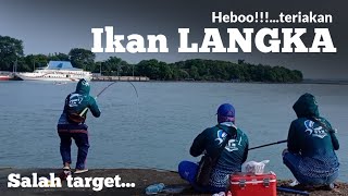 Mancing Baronang malah dihajar ikan LANGKAH