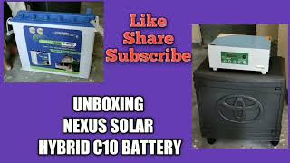 NEXUS SOLAR 150 AH C10 Solar Hybrid Battery Unboxing (Hindi) I Price 2021