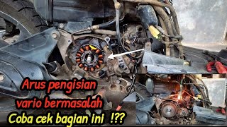 cara mengganti spul vario karbu dan pengecekan arus pengisian dan penerangan