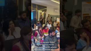 Crown square hotel Apartments Bahria orchard Lahore pre launch event #1bedapartment #bahriatown