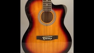 Aileen Music 39" Cutaway Polish varnish Acoustic Guitar(AF27C)