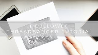 I TRIED FOLLOWING THREADBANGER TUTORIAL | DIY STAMPS | [RĘKOCZYN]