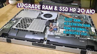 Cara Upgrade RAM & SSD HP All In One (AIO) 20