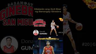 Kilalanin si Barangay Ginebra Rookie Donald Gumaru🤔😁#pba #basketball #ginebra #philippinebasketball