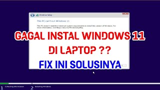 Cara Mengatasi This Pc Can't Run Windows 11