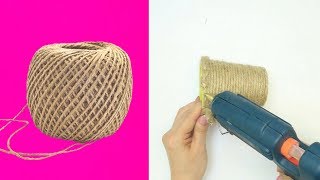 6 COOL AND EASY CRAFTS WITH JUTE