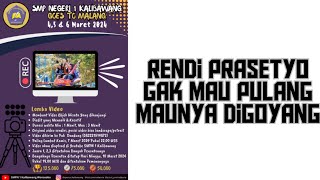 Lomba Video Wisata Goes To Malang 2024 lRendi Prasetyo 'Gak Mau Pulang Maunya di Goyang|