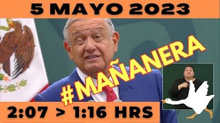 💩🐣 Conferencia de prensa matutina Viernes 5 de Mayo 2023 Presidente AMLO de 2:07 a 1:16.