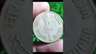 40000/k b r ambedkar one rupees mule coin 1990 Bombay mint @ real coin information @ channel