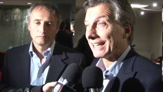 Mauricio Macri y Héctor Baldassi en Córdoba