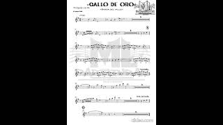 Gallo de oro - banda el valle (partitura) #music #partitura #musica #partiturasonline