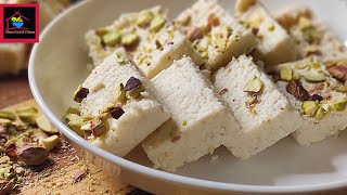 Only 3-Ingredient Paneer Barfi recipe||Easy Paneer mithai recipe in Urdu