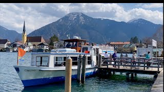 Rottach-Egern: Uferspaziergang am Tegernsee (in 4K)