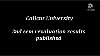 2nd sem Revaluation results published