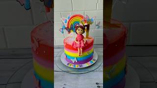 #rainbowcake #shorts.                       #fondantcakedesignsforbirthdays #firstbday