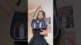 Easy Kuromi inspired outfit 😈| Get dressed with me Kuromi style #kuromi #sanriocore #jfashion