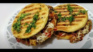 Mumbai's Grilled Kulcha Sandwich | Spicy Veg Cheese Loaded Sandwich |Indian Street Food #streetfood