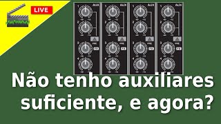 Retorno de palco sem muitos auxiliares.