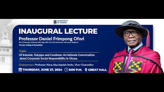 Inaugural Lecture by Prof. Dan Ofori