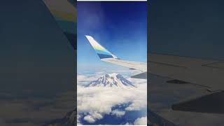 Airplane window view | Beautiful view from the sky with Relaxation Music | above the clouds