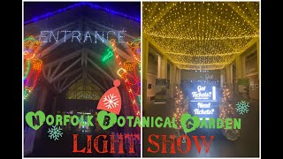 Norfolk Botanical Garden | Christmas Light Show 2021