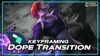 DOPE TRANSITION!! | KEYFRAMING TUTORIAL | Filmora 12 | MLBB