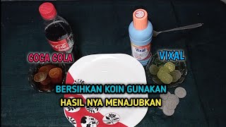 TUTORIAL BERSIHKAN UANG KOIN KUNO HASIL NYA MENAJUBKAN