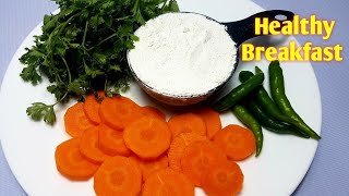 অল্প কিছু উপকরণ দিয়ে ঝটপট  সকালের নাস্তা | Healthy Breakfast | Carrot Parata |গাজরের পরোটা