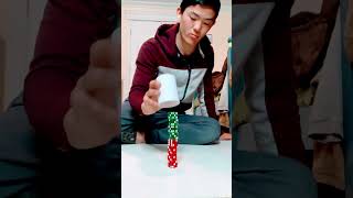 Amazing dice stacking 🎲🏓#shorts #crazytricks #trickshots #dicestacking #cooltricks